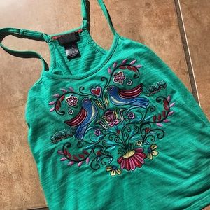 Spaghetti strap wet seal crop top